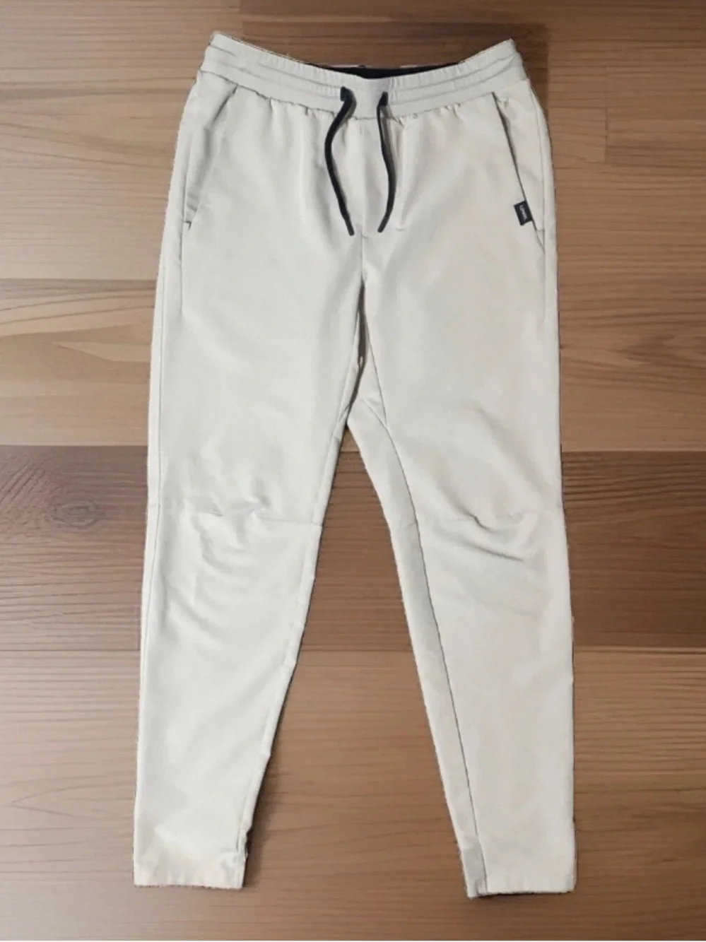 UNRL Sweatpants Mens Small Beige Knit Jogger Elastic Waist Athletic Stretch